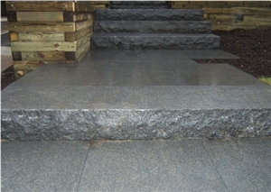 Padang Dark Black Granite Steps