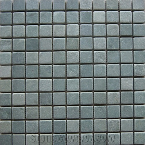 Green Slate Mosaic Tile, China Green Slate Mosaic