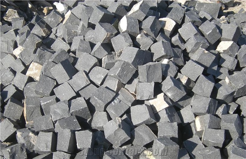 Andesite Landscaping Stones, Black Sea Andesite Cobble, Pavers