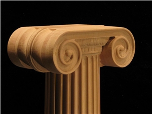 Marble Architecture Columns Marble Classical Colum, Yellow Limestone Columns