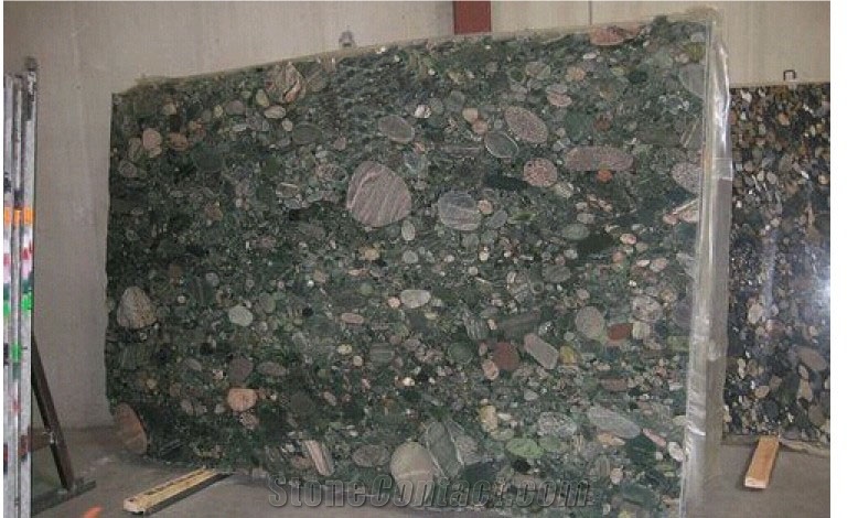 Verde Marinace Granite Slabs, Brazil Green Granite