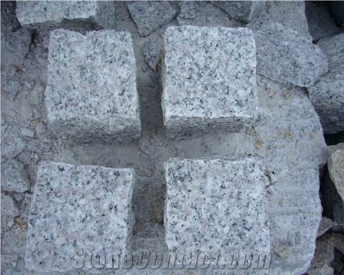 G636 Cube Stone, G636 Grey Granite Cube Stone