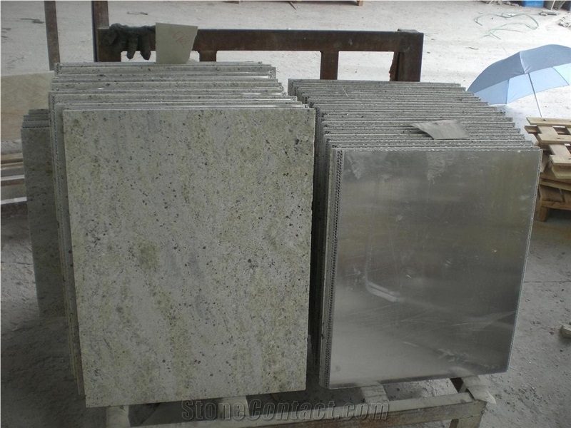 Kashmire White Honeycomb Stone Panel