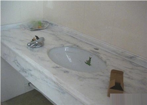 Volakas Vanitytops, Volakas White Marble Bath Tops