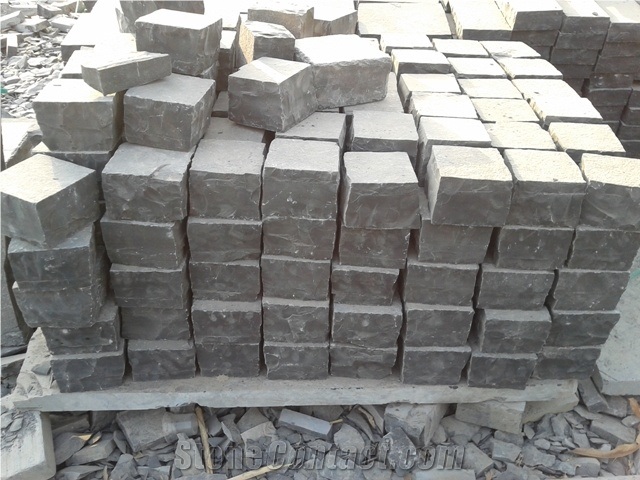 Kadappa Black Limestone Cobble Stone