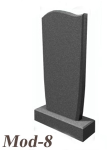 Russian Style Monumnets, China Black Granite Monument, Tombstone