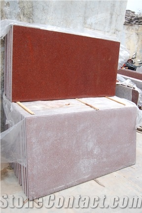 Jhansi Red Granites Tiles, Jhansi Red Granites,India Red Granite