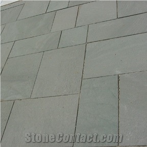 Pure Green Sandstone 03-2, China Green Sandstone Tiles