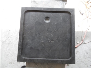 Cina Bluestone Shower Tray, Black Blue Stone Shower Tray