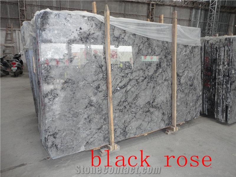 Black Rose, Turkey Grey Marble Slabs & Tiles