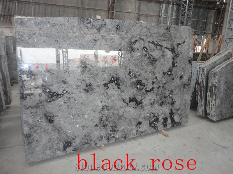 Black Rose, Turkey Grey Marble Slabs & Tiles
