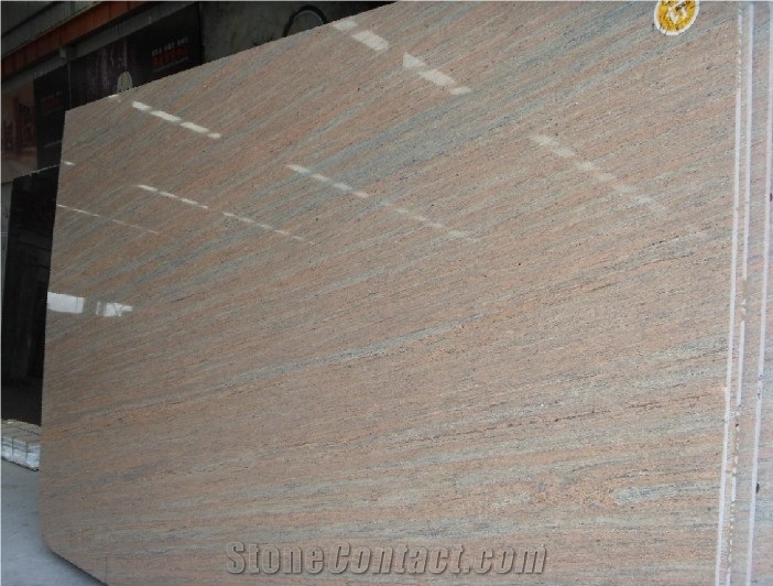 Raw Silk Pink Granite Slabs, India Pink Granite