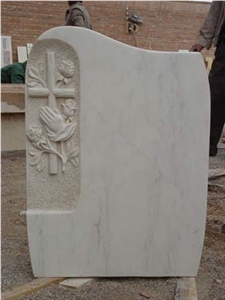 Beige Cross Headstones for Graves
