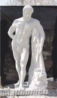 Marble Strongman Sculpture