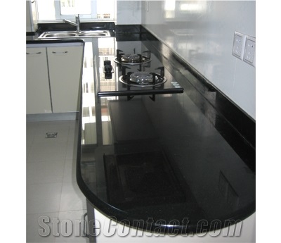 Kitchen Slab, China Black Granite Kitchen Countertops