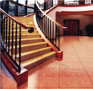 Step Stair, Beige Marble Stairs
