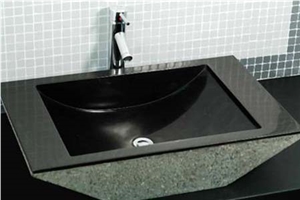 Wash Sink, China Black Granite Sink