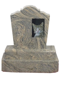 Cat-Pet-Memory, Yellow Granite Monument, Tombstone