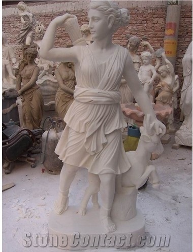 Marble Stone Sculpture, Green Marble Sculpture