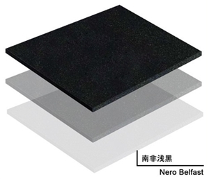 Nero Belfast Granite Tiles, China Impala Black Granite Tiles