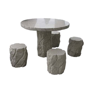 Granite Garden Decoration, Grey Granite Bench & Table