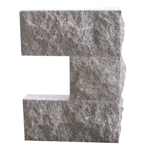 Stone Pier Caps/Quoins, Grey Granite Pier Caps