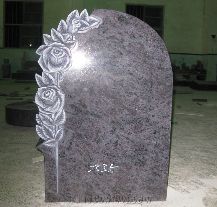 Bahama Blue Granite Tombstone,headstone