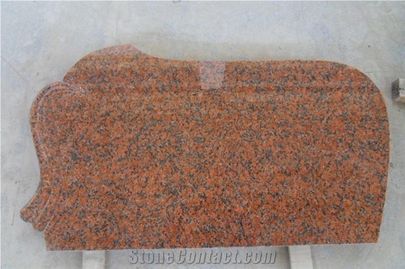 G562 Maple Red Tombstone, Headstone, Cenxi Red Granite Headstone