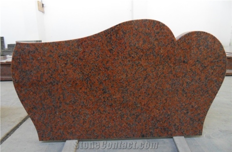 Maple Red Granite Gravestone, Headstone