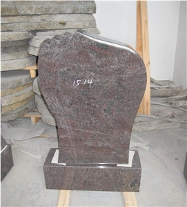 Paradiso Bash Granite Headstone, Paradiso Lilac Granite Headstone