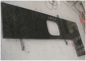 Shanxi Black Granite Countertop,worktop, Nero Assoluto China Black Granite Countertop