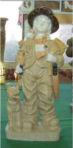 Yellow Marble Sculpture