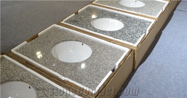 Granite Standard and Customed Vanity Tops, G682 Yellow Granite Vanity Tops