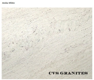 Amba White Granite Slabs, India White Granite