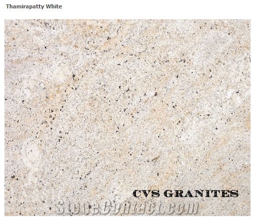 Thamirapatty White Granite Slabs, India White Granite