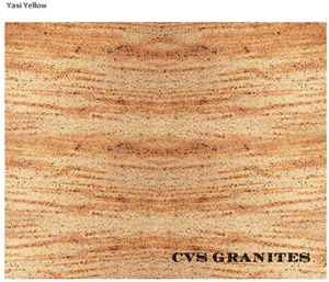 Yasi Yellow Granite Slabs, India Yellow Granite