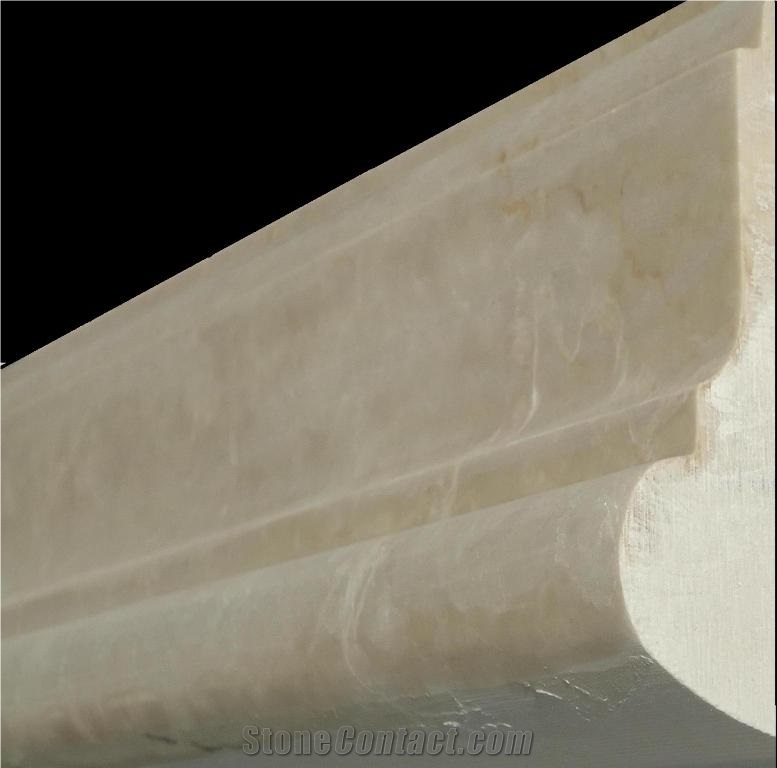 Marble Profile, Molding, Tarnov Beige Marble from Bulgaria
