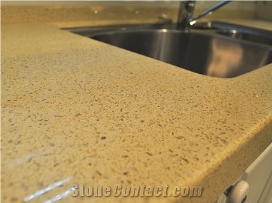 Yellow Quartz Stone Countertop