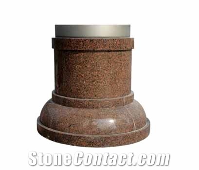 Column Series RC-007, Brown Granite Column