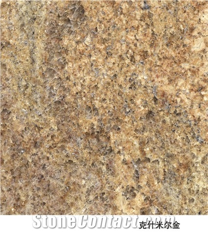 Imported Granite Kashmir Gold Granite Tile, India Yellow Granite