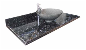 Vanity Sink VS-002, Pearl Blue Granite Sink