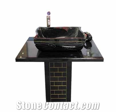Vanity Sink VS-005, China Black Granite Sink,wash Basins