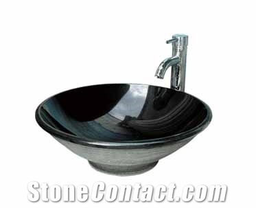 Vanity Sink VS-010, Shanxi Black Granite Sink