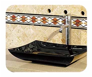 Vanity Sink VS-013, Absolute Black Granite Sink