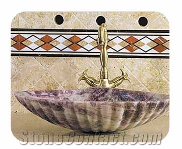 Vanity Sink VS-015, Salome Lilac Granite Sink