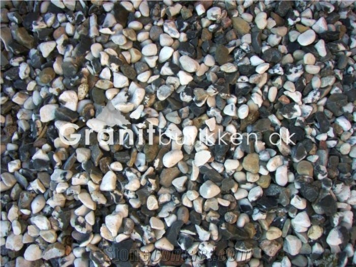 Black, White Pebble Stone
