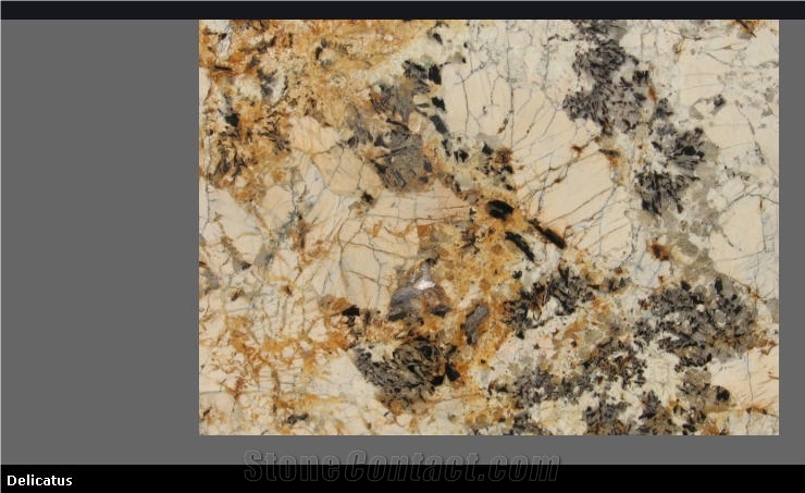 Tropical Delicatus Granite Slabs, Brazil Yellow Granite