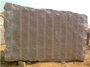 Raw Silk Granite Block, India Pink Granite