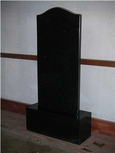 Shanxi Black Tombstone Russian Style, Shanxi Black Granite Tombstone