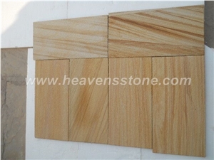 Teakwood Sandstone, Yellow Taek Sandstone Slabs